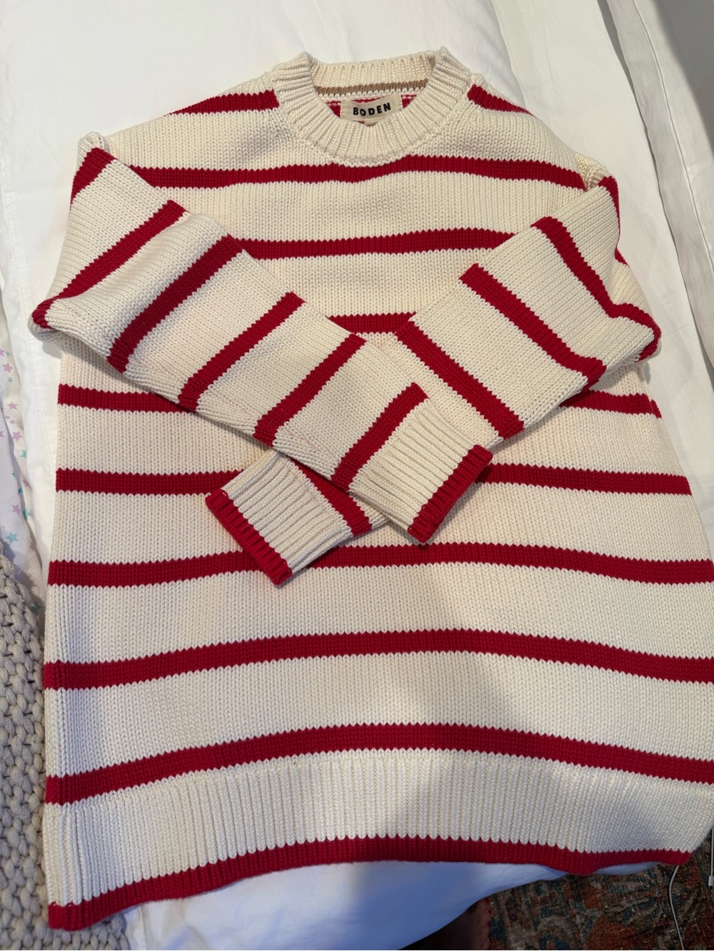 Boden Lucy Oversized Cotton Jumper - Picture 4 of 7